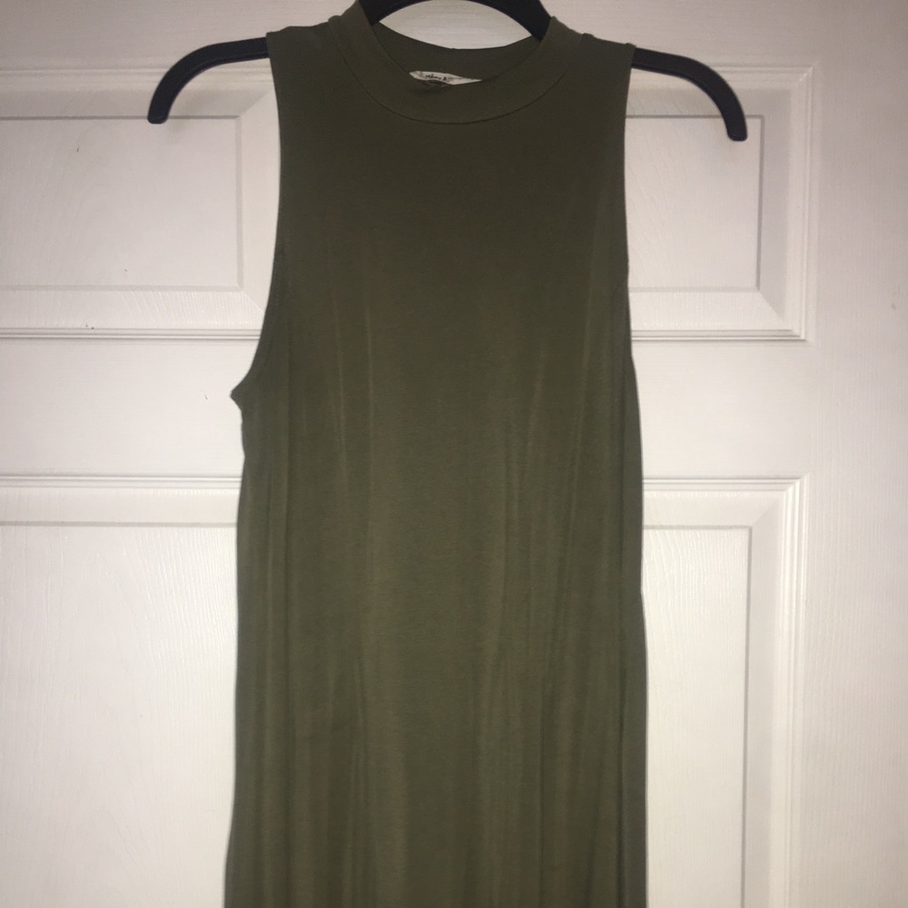 Olive green dress